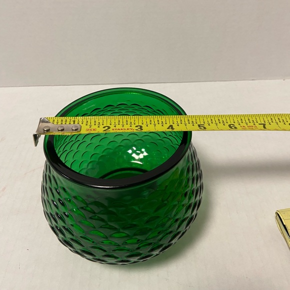 Vintage Emerald Green Glass Bowl/Vase/Planter - Picture 5 of 5